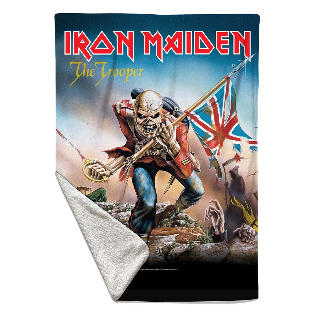 Iron Maiden: Trooper Sherpa Fleece Blanket (Multicolour)