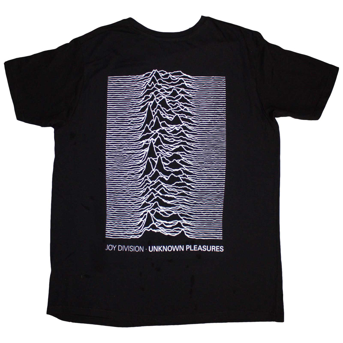 Joy Division Unisex T-Shirt: Pulsar Pocket Wave (Black) (Back Print)