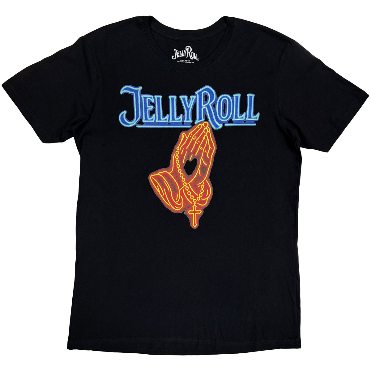 Jelly Roll Unisex T-Shirt: Save Me Neon (Black) (Back Print)