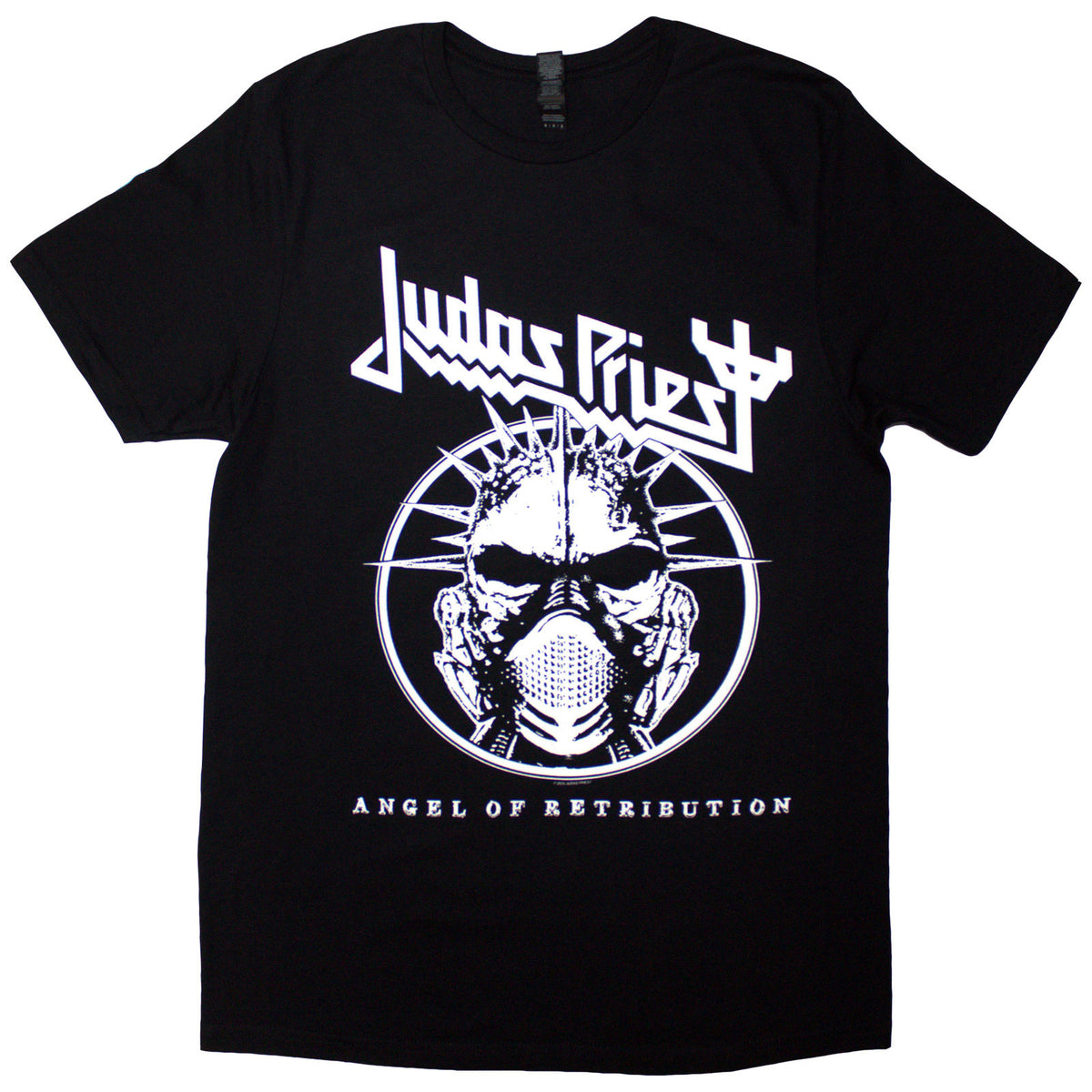 Judas Priest Unisex T-Shirt: Angel Of Retribution Headshot (Black) (Back Print)