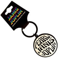 Janis Joplin Keychain: Pearl Emblem Mono