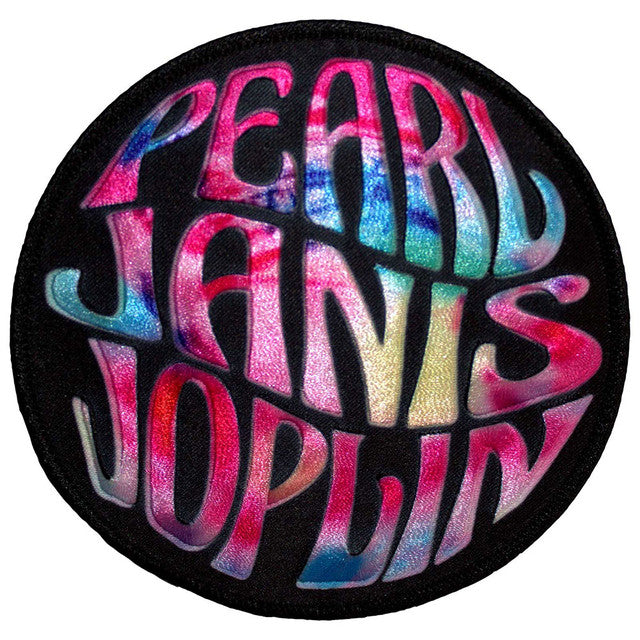 Janis Joplin Standard Patch: Pearl Circle
