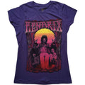 Jimi Hendrix Ladies T-Shirt: Karl Ferris Wheel 2 (Purple)