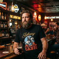 Johnny Cash: Cowboy Unisex Premium Carbon T-Shirt (Black)
