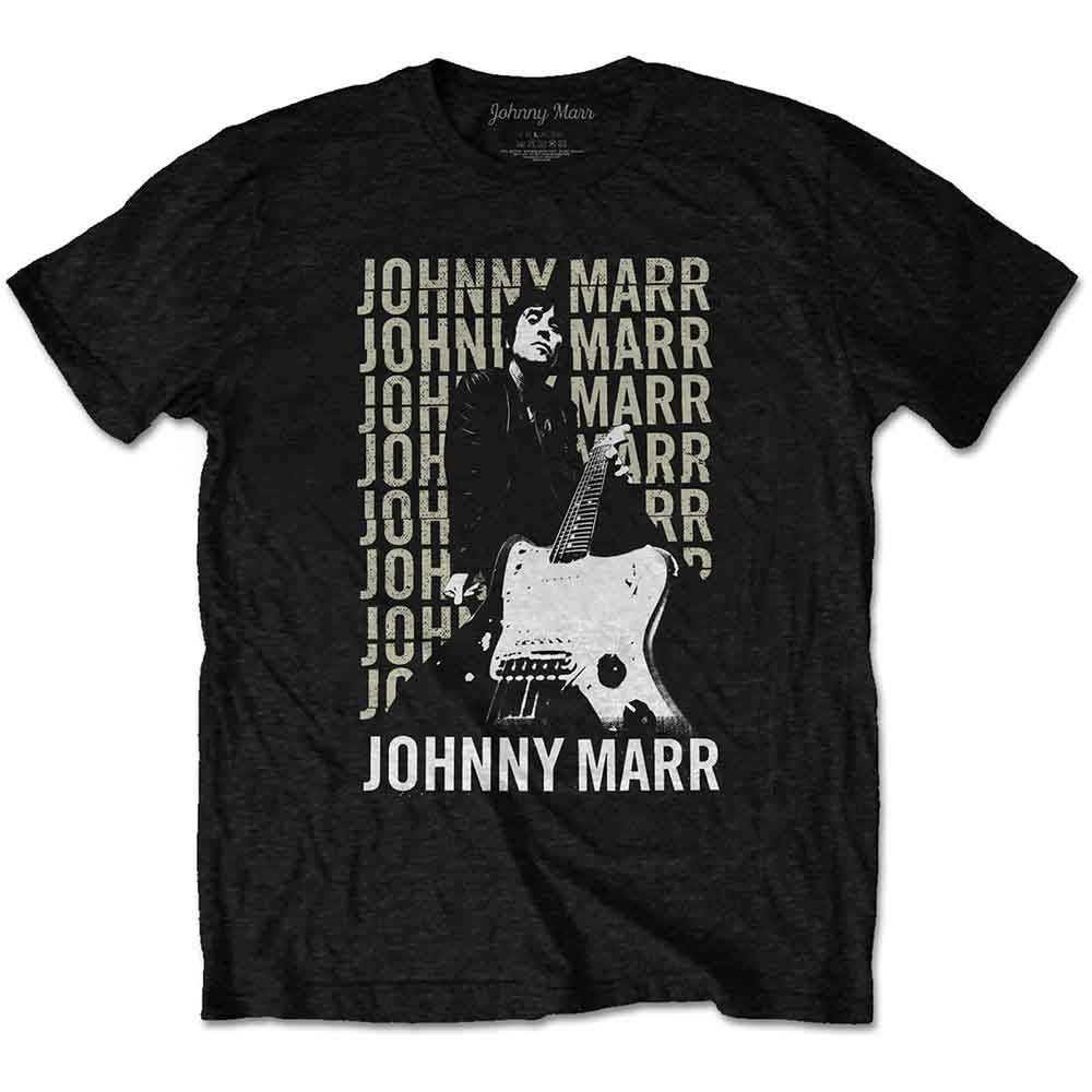 Johnny Marr: Guitar Photo Unisex T-Shirt (Black)