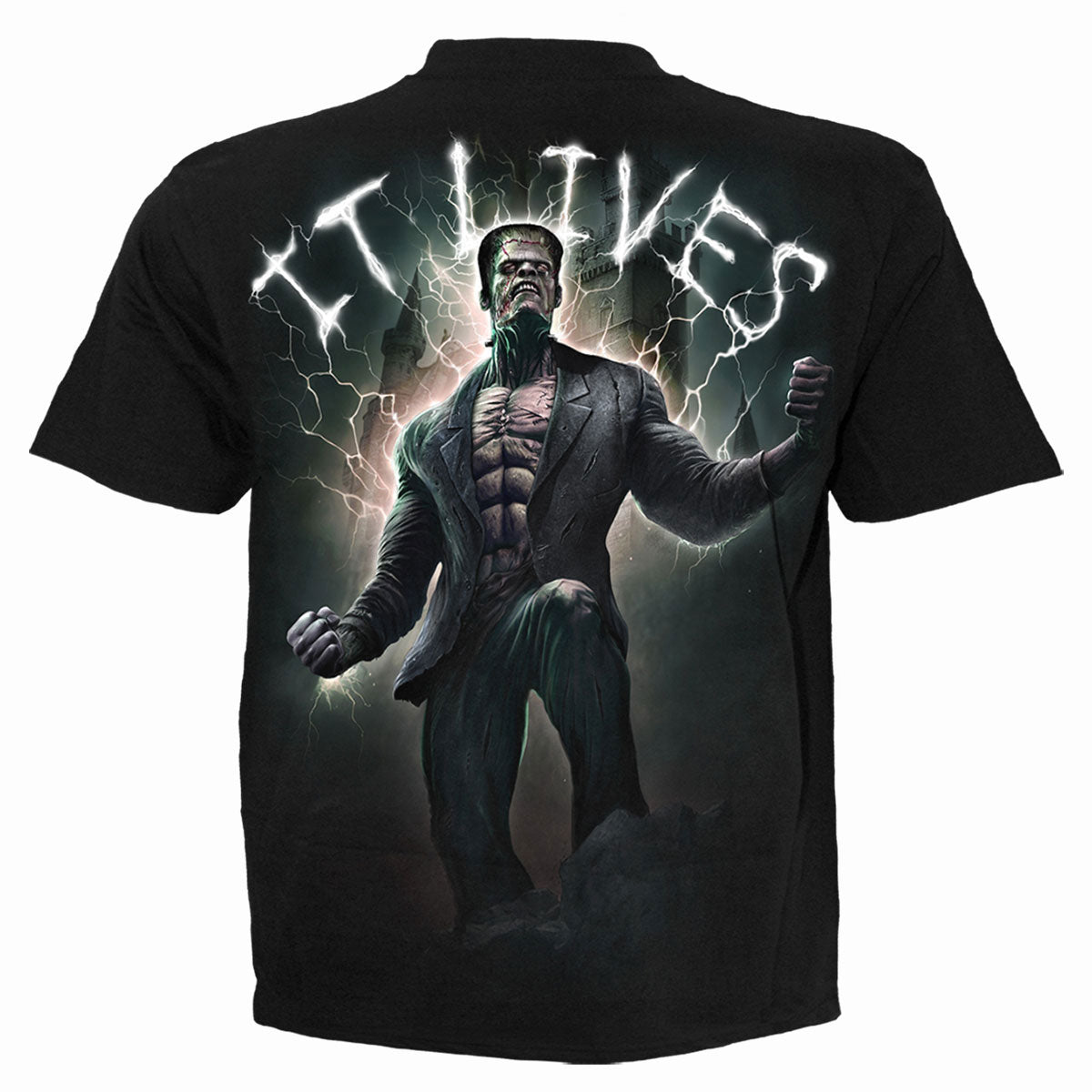 Spiral Unisex T-Shirt: It Lives (Black) (Back Print)