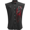 Spiral Unisex Worker Shirt: Screaming Death (Black) (Back Print)