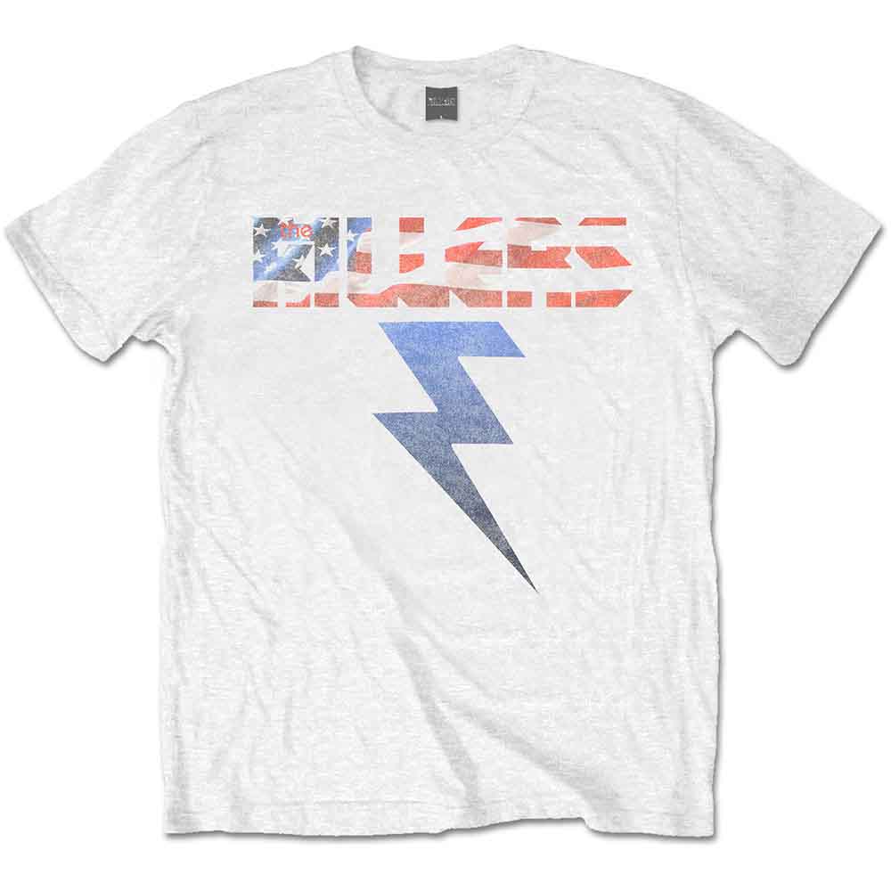 The Killers Unisex T-Shirt: Bolt (White)