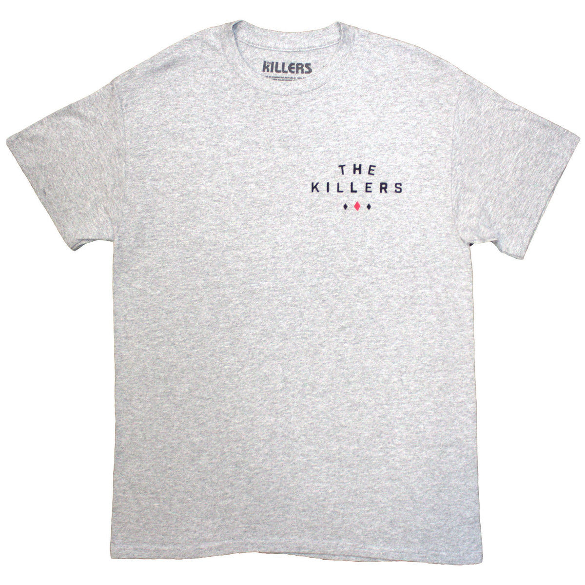 The Killers Unisex T-Shirt: Tour '24 Roulette Wheel (Grey) (Back Print & Ex-Tour)