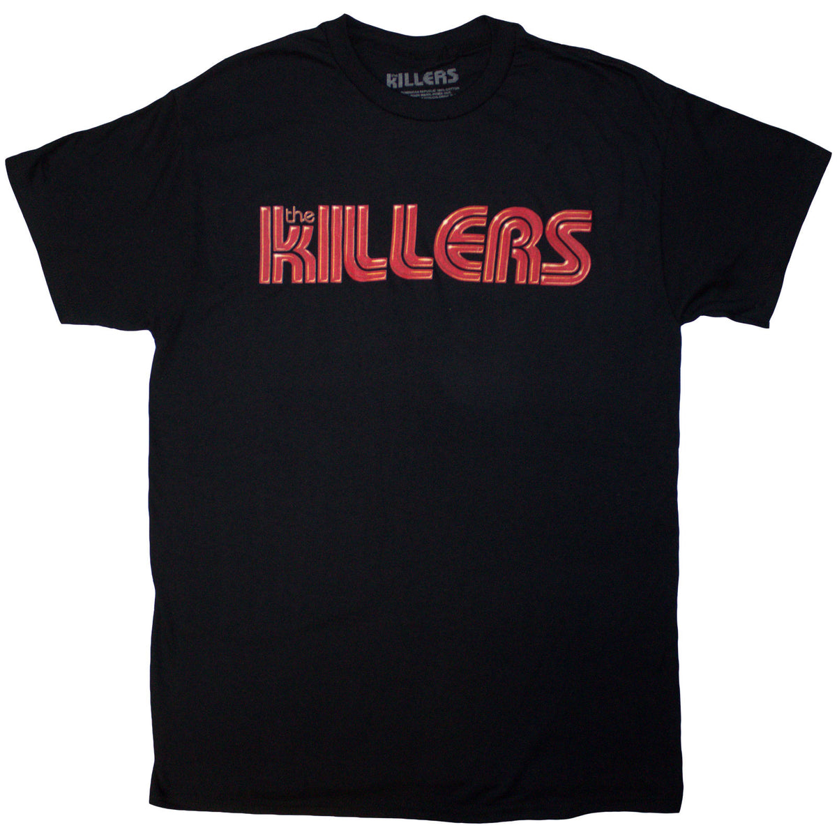 The Killers Unisex T-Shirt: Tour '24 Red Logo (Black) (Ex-Tour)