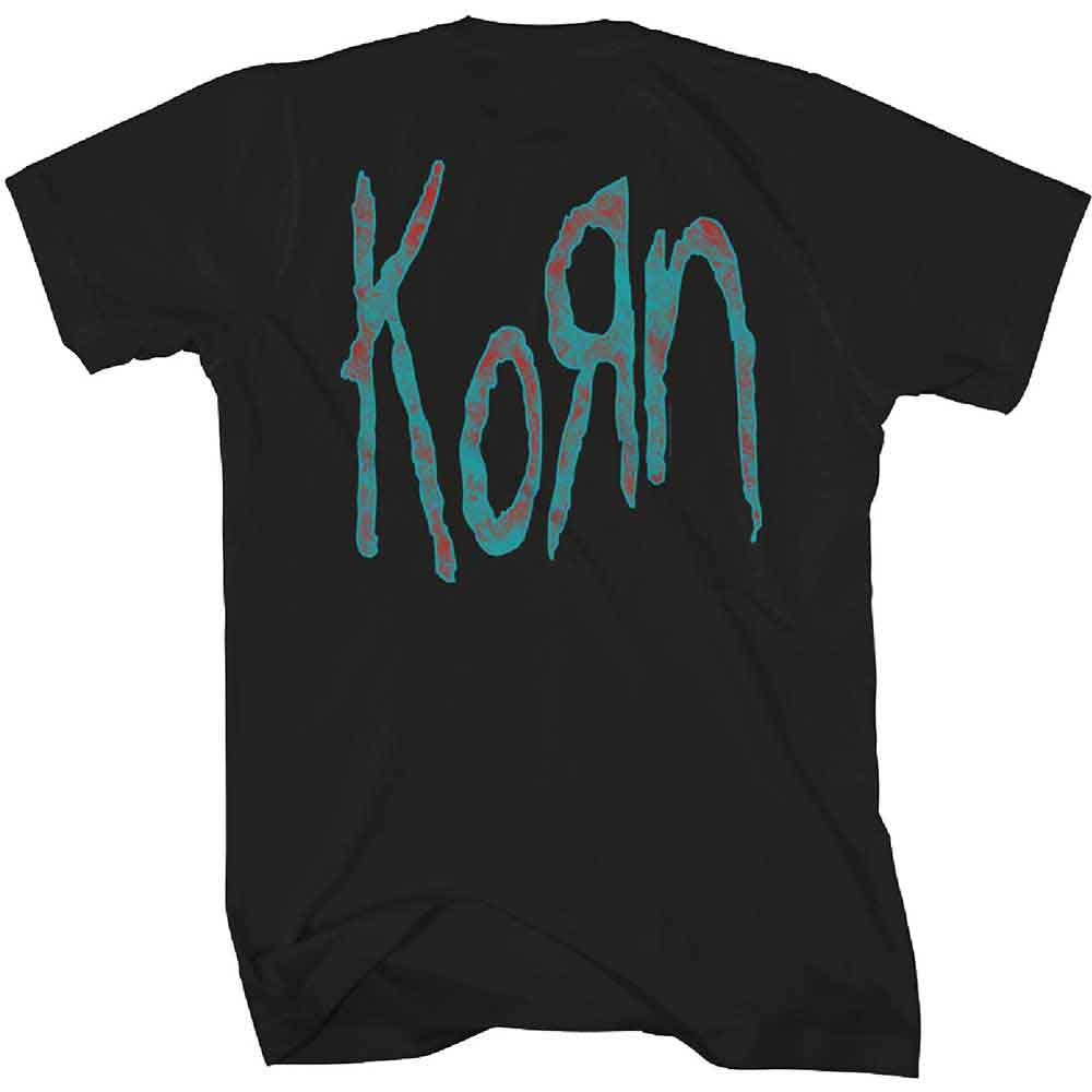 Korn Unisex T-Shirt: SoS Doll (Black) (Back Print)