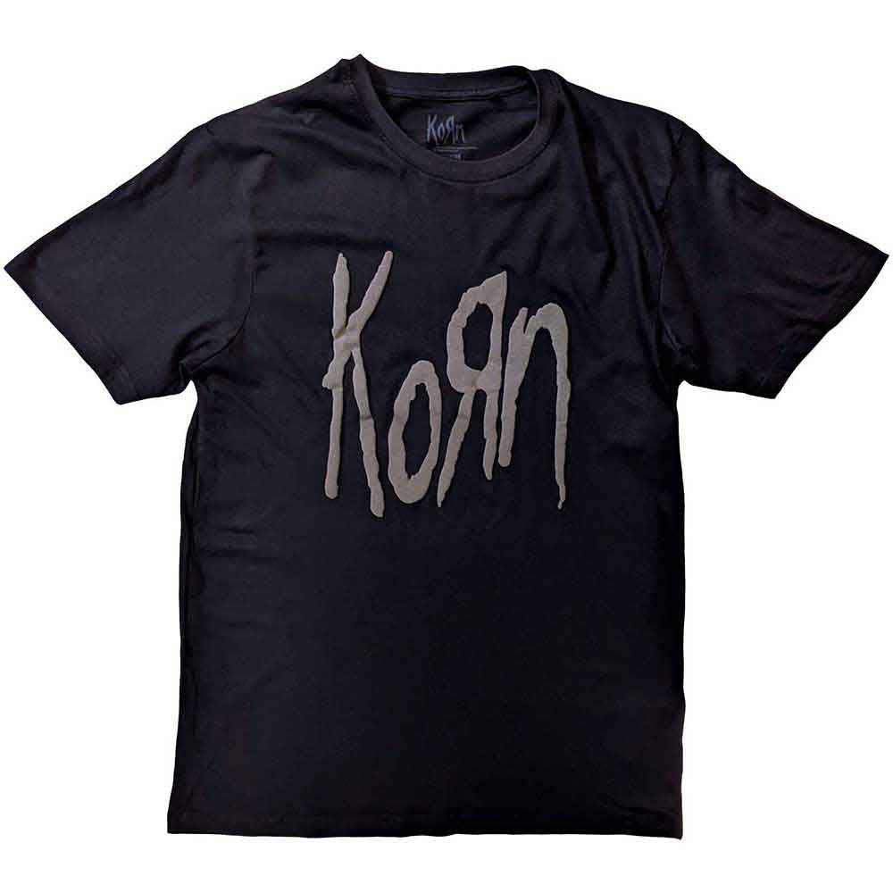Korn Unisex T-Shirt: Logo (Black) (Hi-Build)