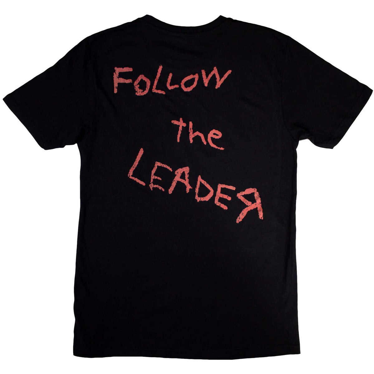 Korn Unisex T-Shirt: Follow The Leader Hopscotch (Black) (Back Print)