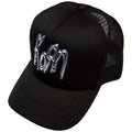 Korn: Sonic Silver Logo Unisex Mesh Back Cap (Black) (Back Print)