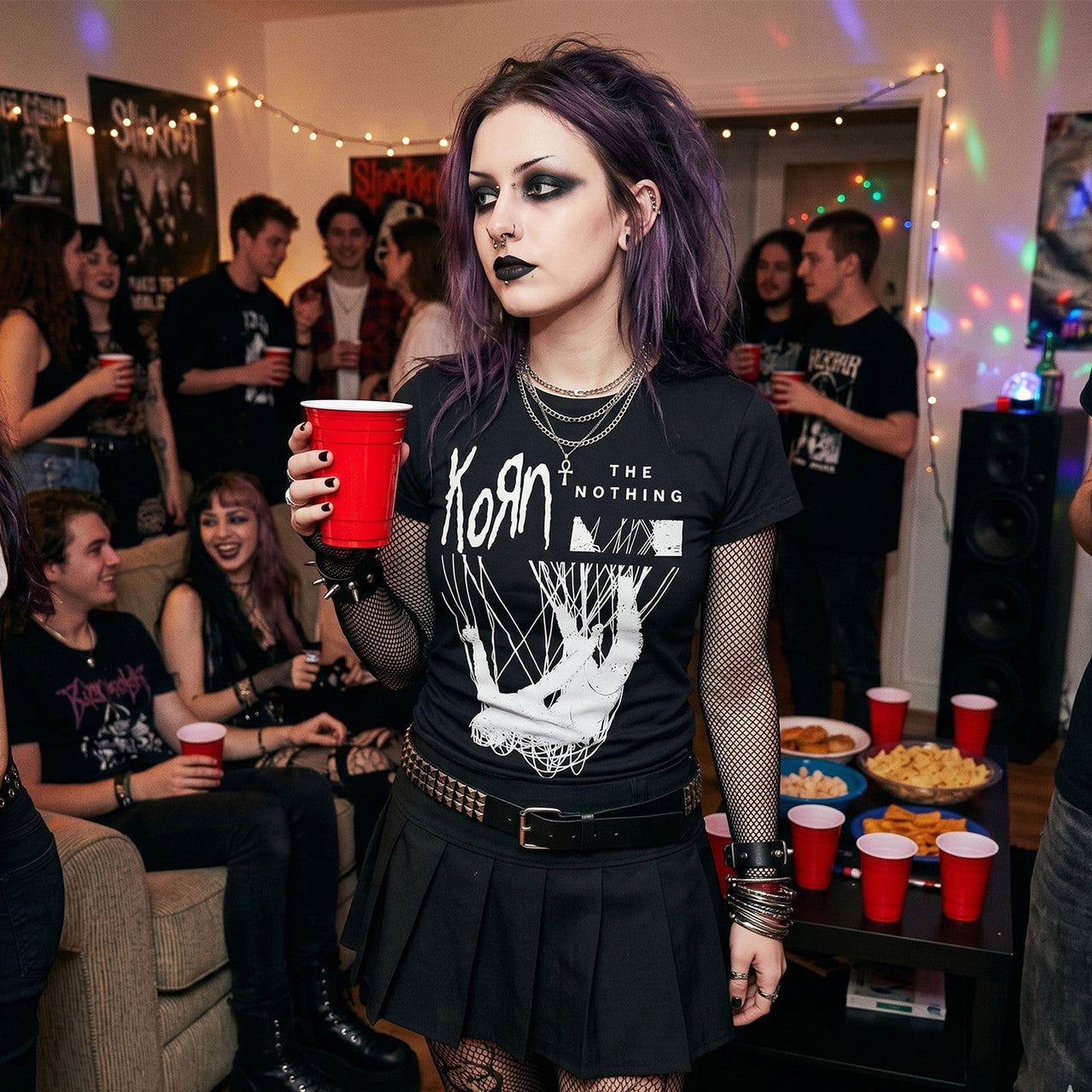 Korn: The Nothing Unisex Premium Carbon T-Shirt (Black)