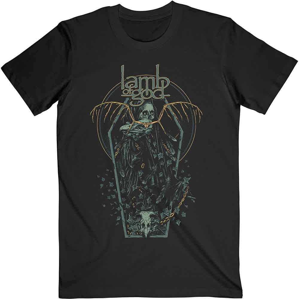Lamb Of God Unisex T-Shirt: Coffin Kopia (Black)