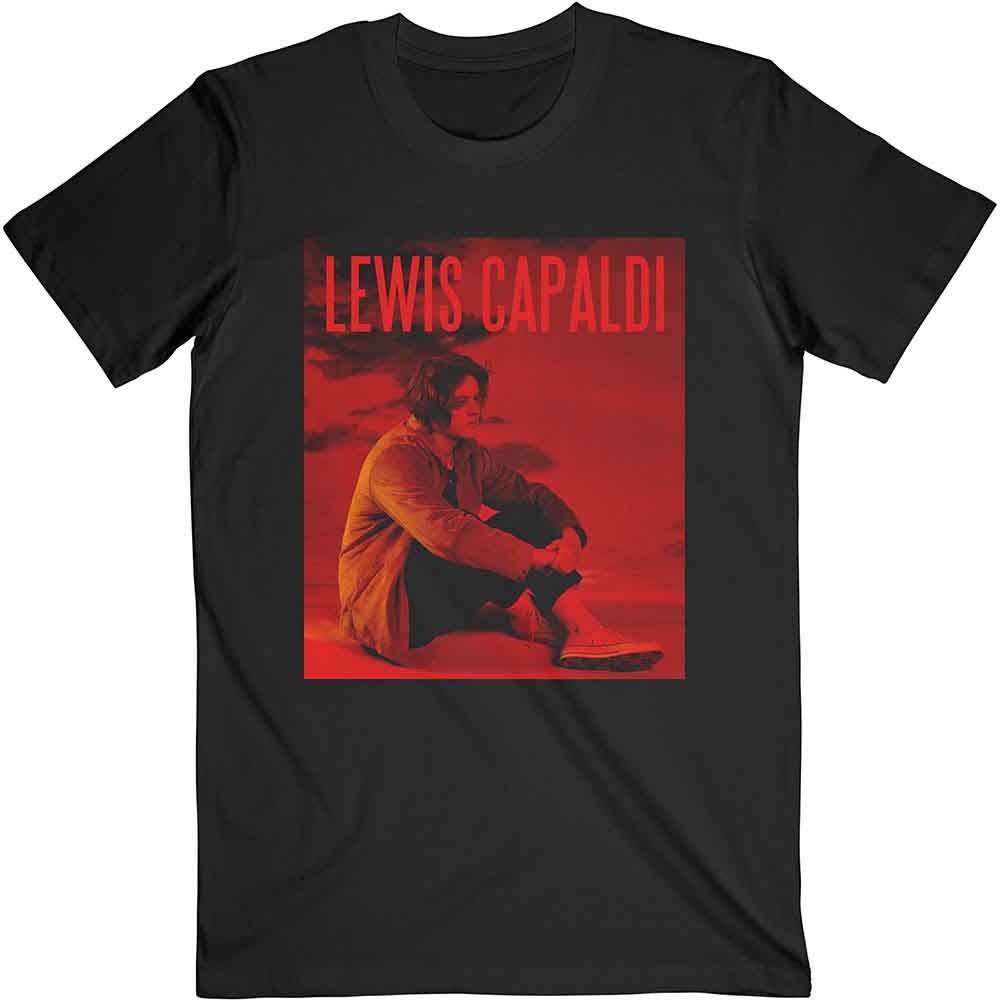 Lewis Capaldi Unisex T-Shirt: Divinely Uninspired (Black) (Back Print)
