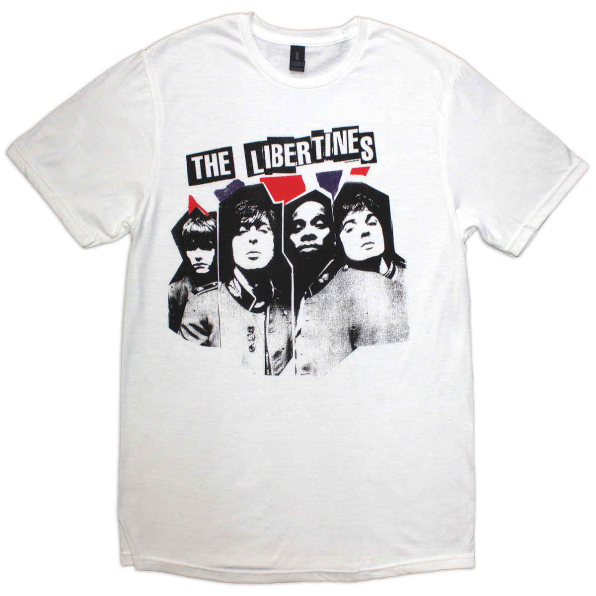 The Libertines Unisex T-Shirt: RIP Flag Xerox (White)