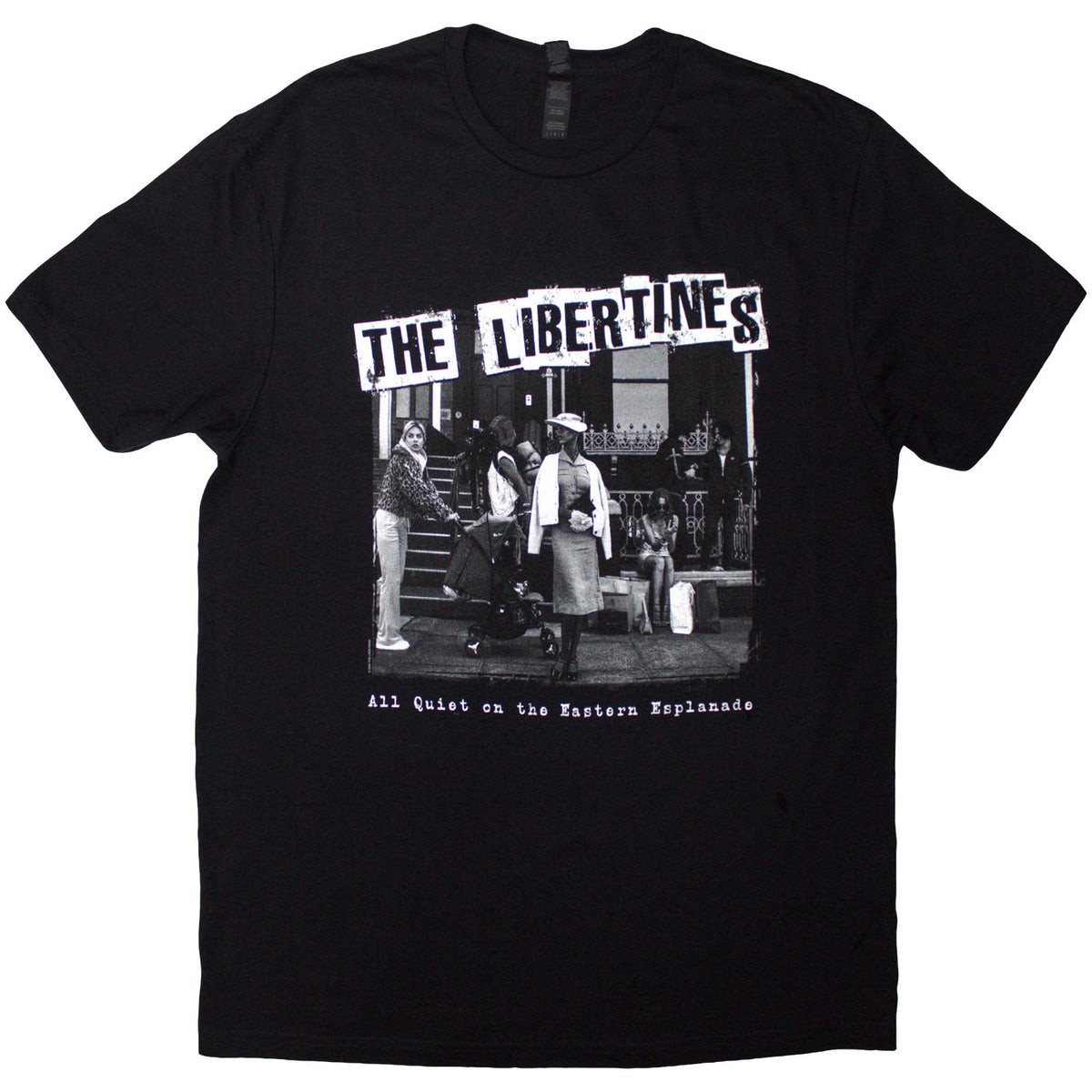 The Libertines Unisex T-Shirt: AQOTEE Album B&W (Black)