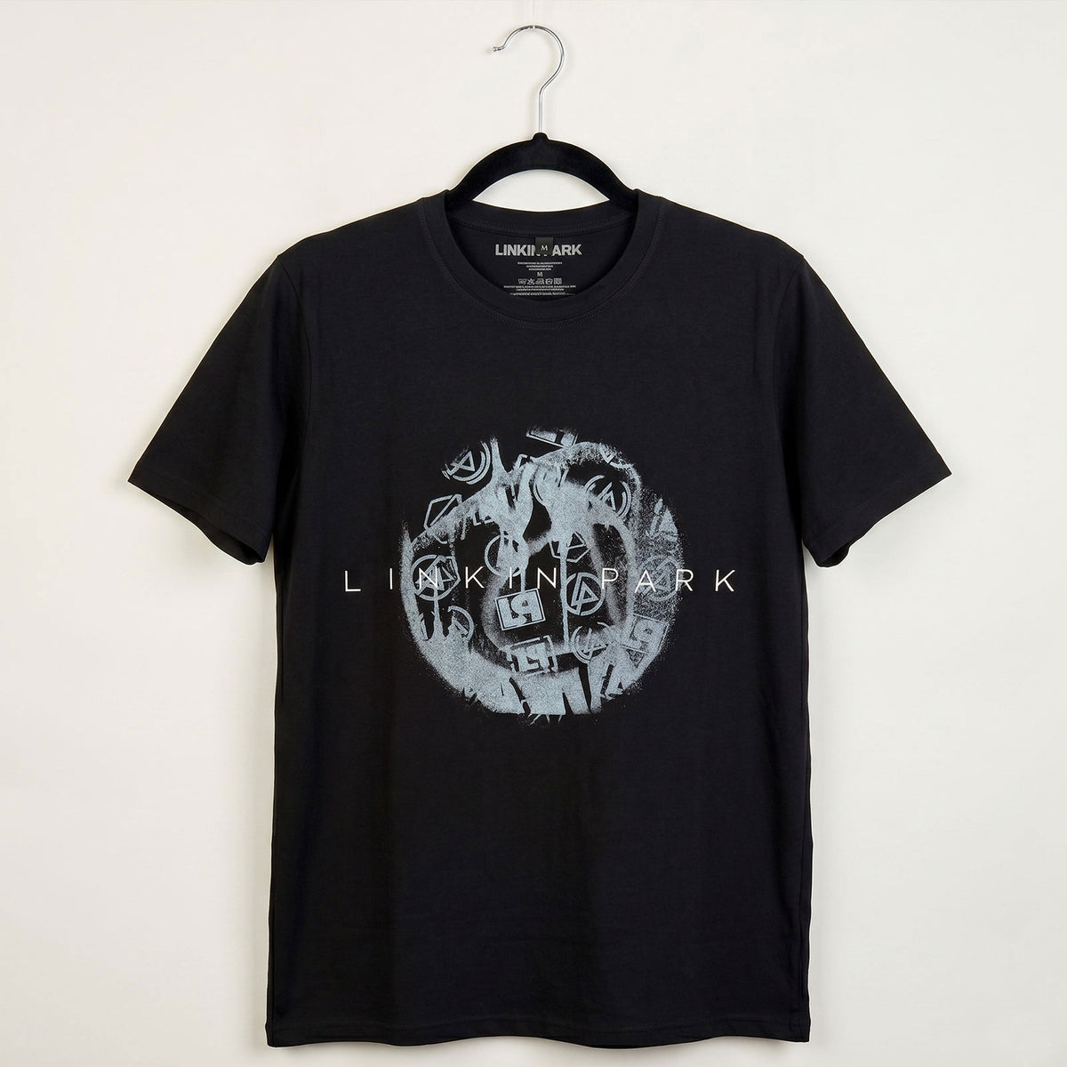 Linkin Park Unisex Premium Carbon T-Shirt: Logo Blur (Black)