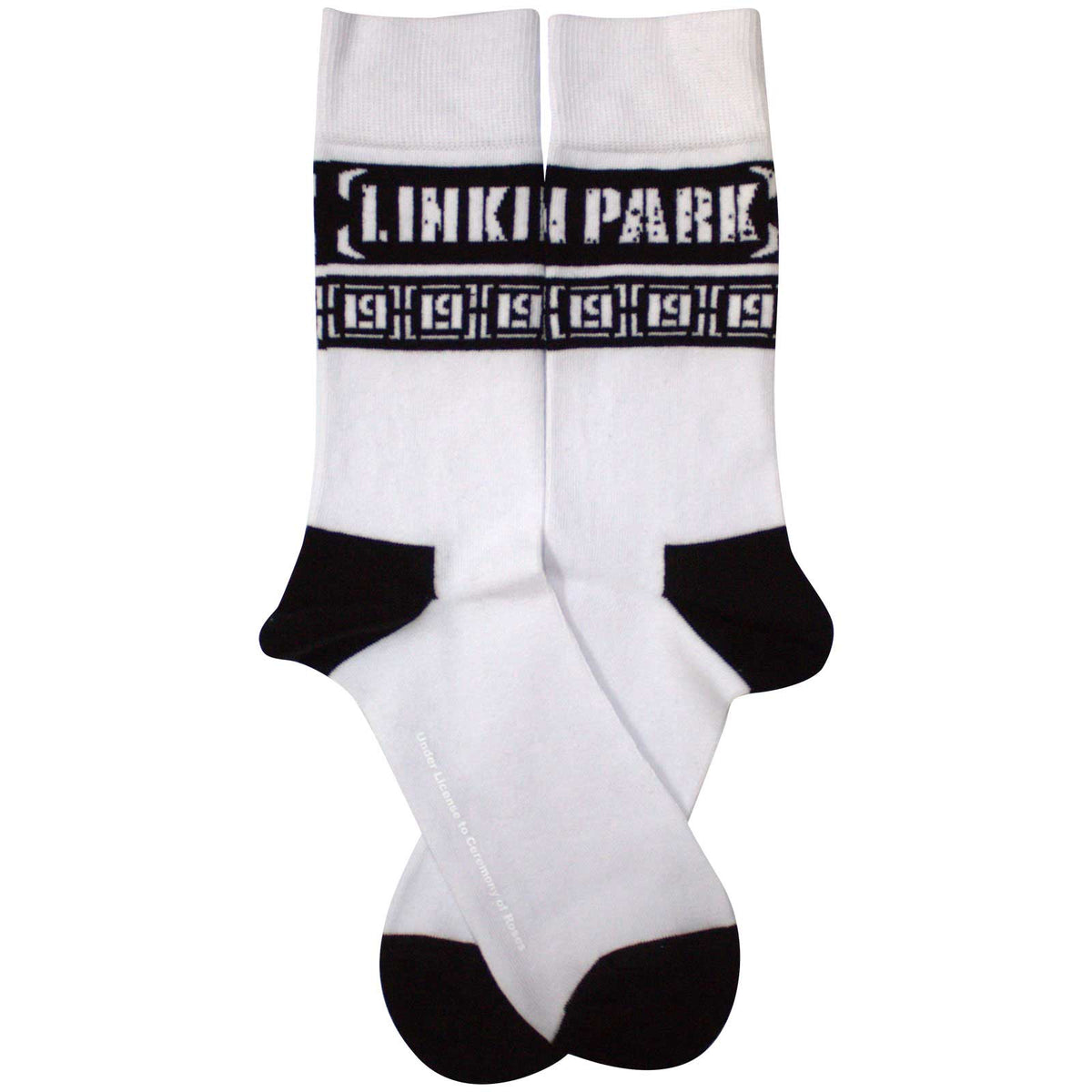 Linkin Park Unisex Ankle Socks: LP Repeat (White) (UK Size 7 - 11)