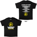 Linkin Park Unisex T-Shirt: Unshatter Tracklist (Black) (Back Print)
