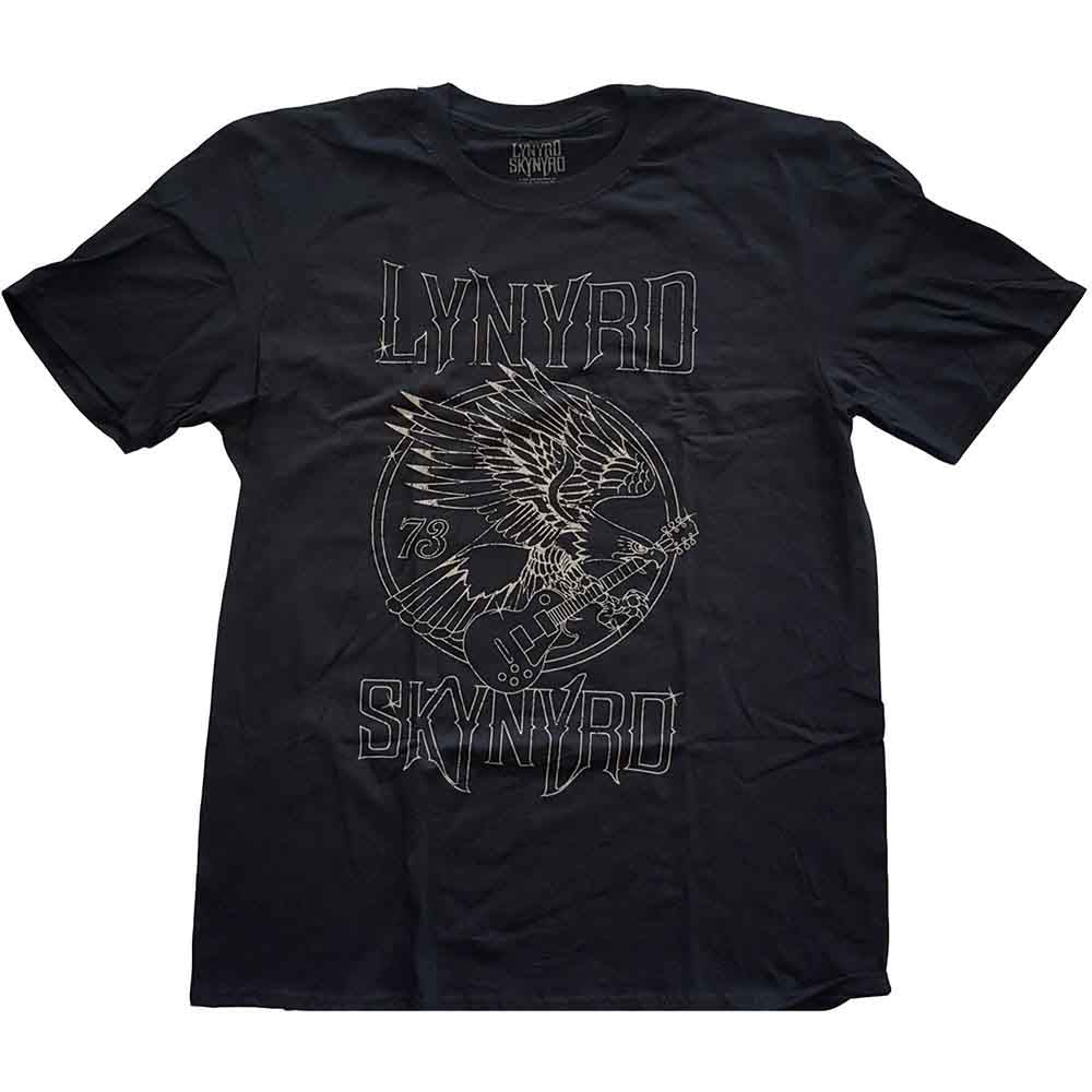 Lynyrd Skynyrd Unisex T-Shirt: 73 Eagle Guitar (Black)