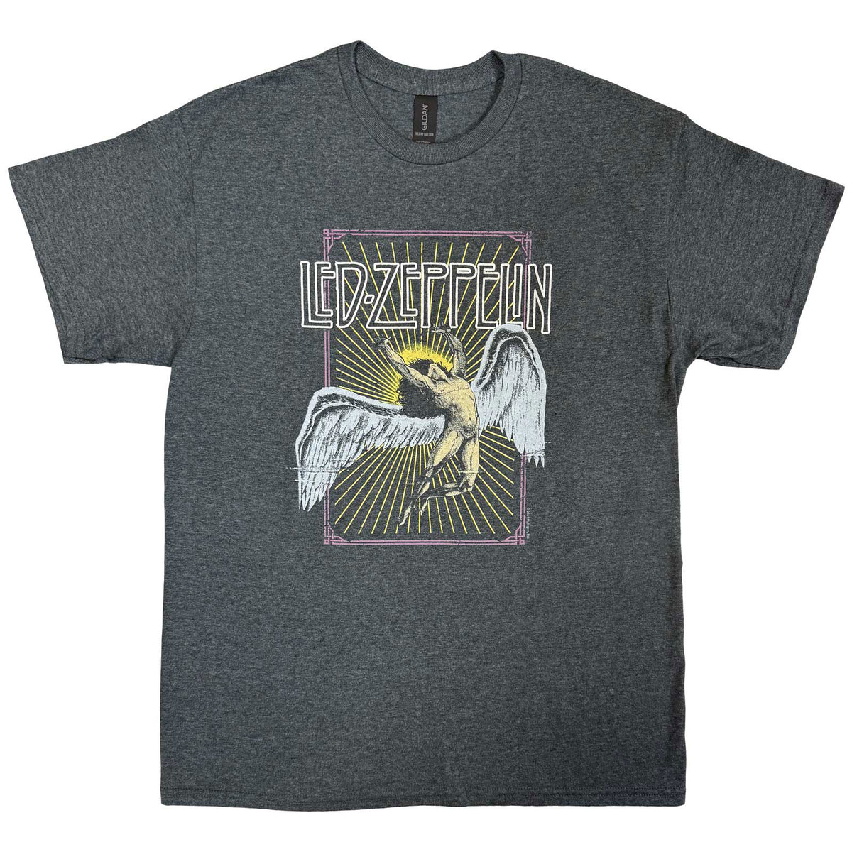 Led Zeppelin Unisex T-Shirt: Icarus (Dark Heather Grey)