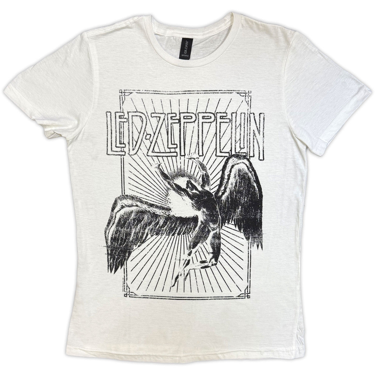 Led Zeppelin: Icarus Burst Ladies T-Shirt (White)