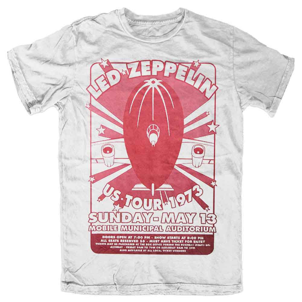 Led Zeppelin: Mobile Municipal Unisex T-Shirt (White)