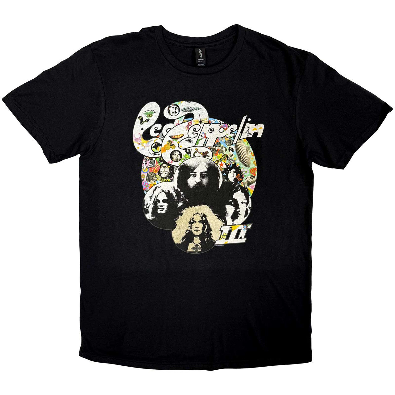 Led Zeppelin: Photo III Unisex T-Shirt (Black)