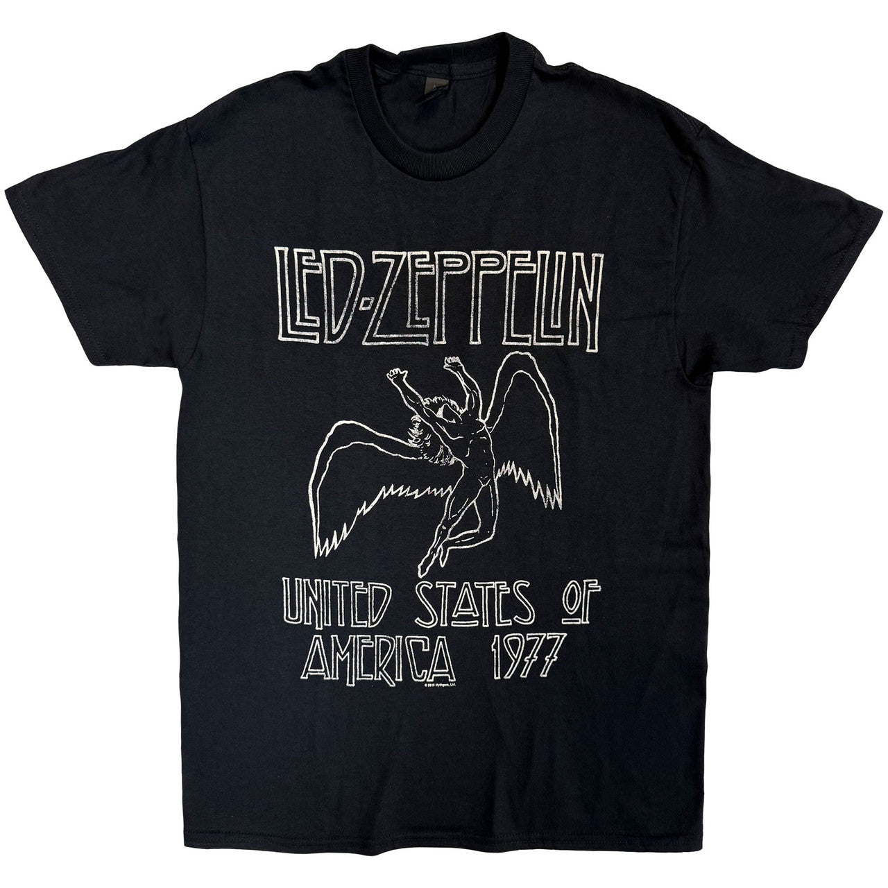 Led Zeppelin: USA '77. Unisex T-Shirt (Black)