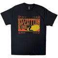 Led Zeppelin: Zeppelin & Smoke Unisex T-Shirt (Black)