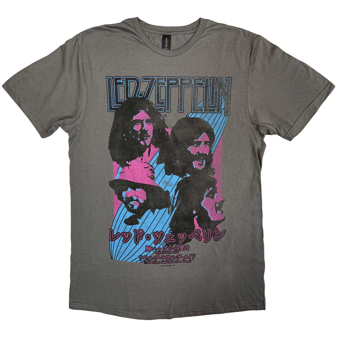Led Zeppelin: Japanese Blimp Unisex T-Shirt (Charcoal Grey)