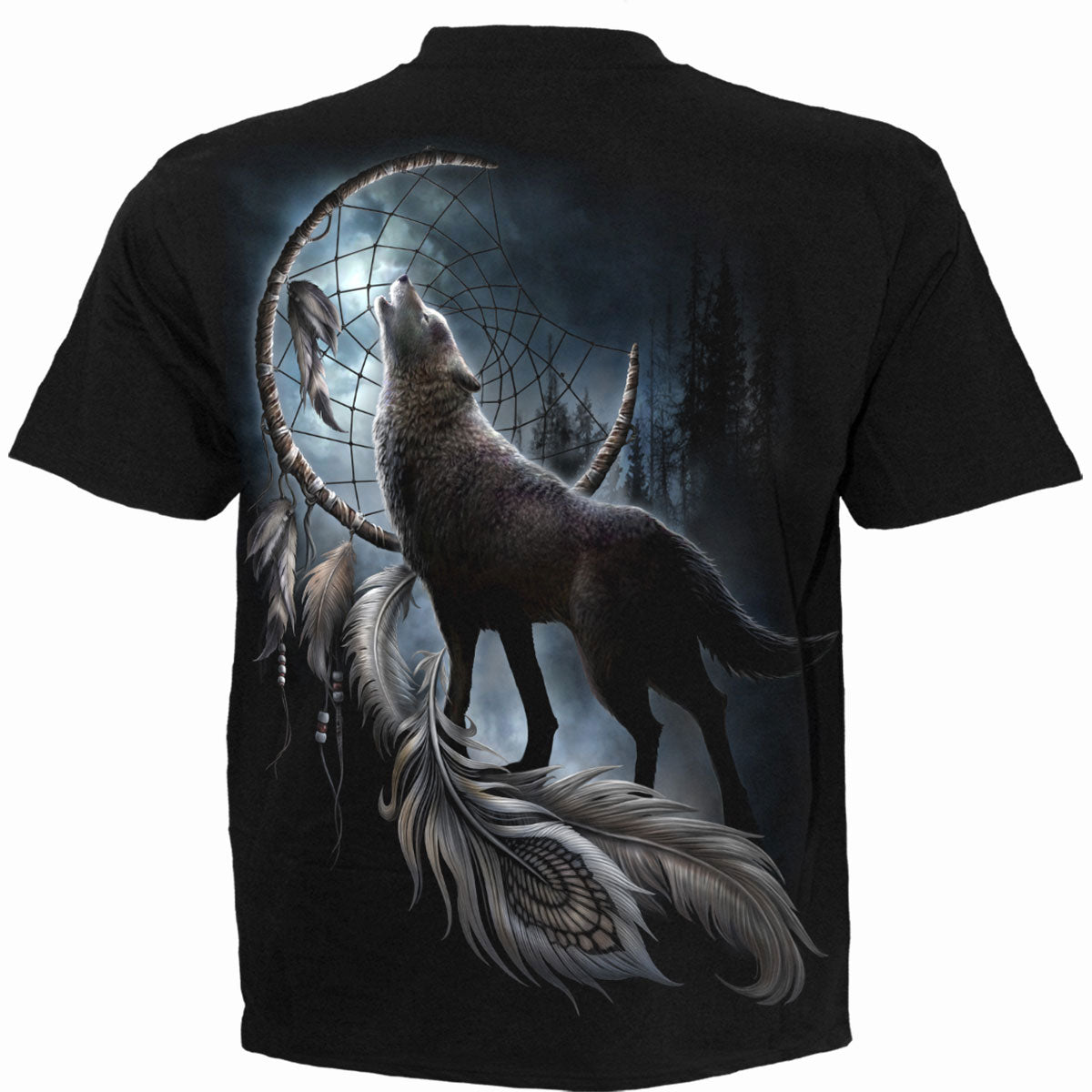 Spiral Unisex T-Shirt: From Darkness (Black) (Back Print)