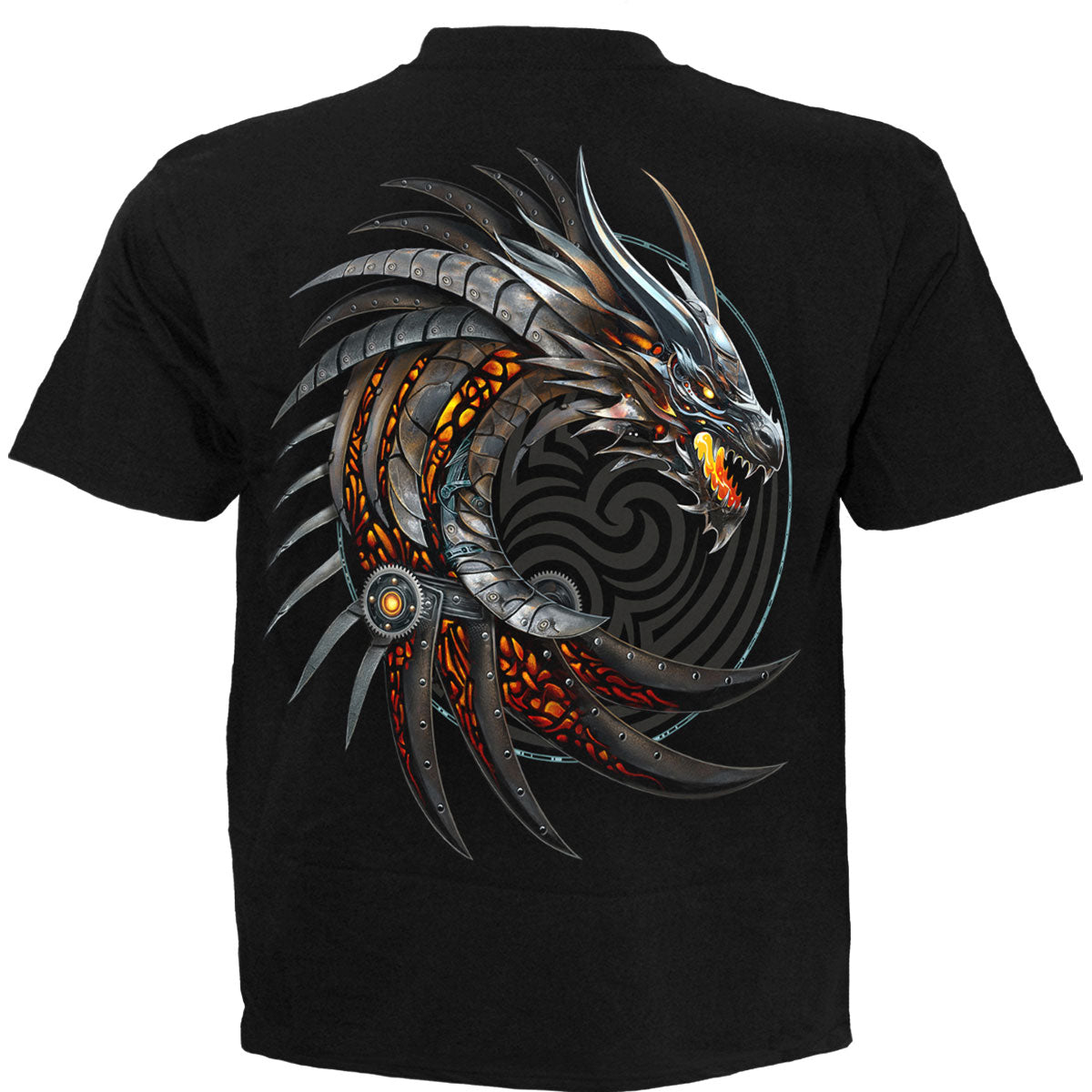 Spiral Unisex T-Shirt: Razor Back (Black) (Back Print)