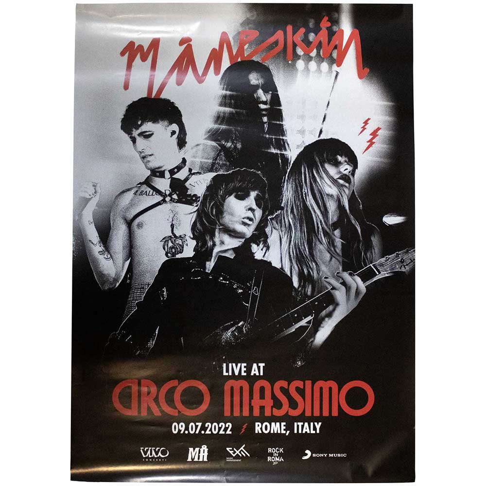 Maneskin Paper Poster: Live At Circo Massimo 2022 (Ex-Tour)