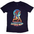 Marvel Comics Unisex T-Shirt: Spider-Man Keyhole (Navy Blue)