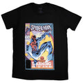 Marvel Comics Unisex T-Shirt: Spider-Man Warning Comic Cover (Black)