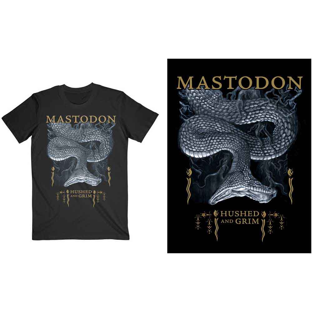 Mastodon Unisex T-Shirt: Hushed Snake (Black)