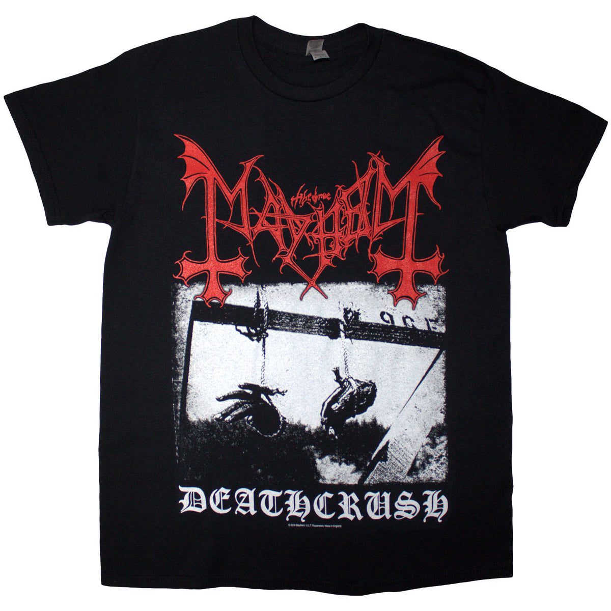 Mayhem Unisex T-Shirt: Deathcrush (Black)