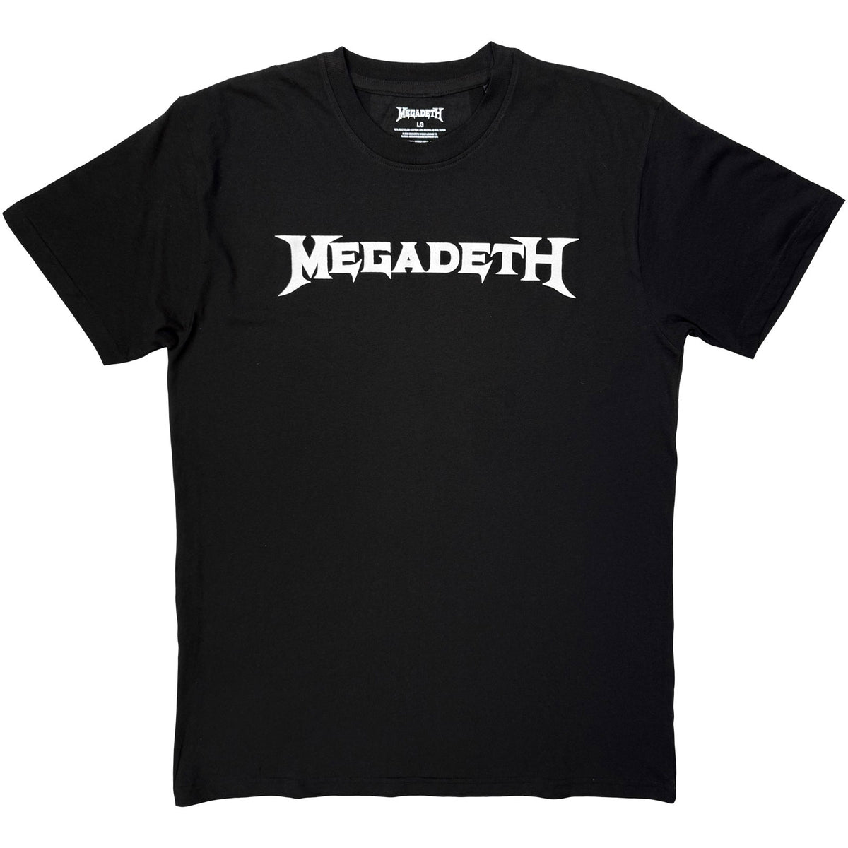 Megadeth Unisex T-Shirt: Logo Mono (Black)