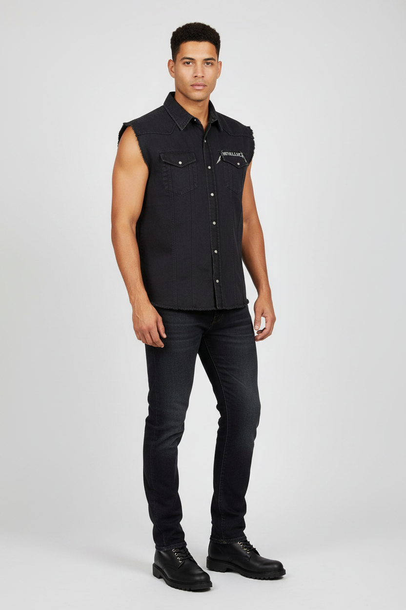 Metallica: Stoned Justice Sleeveless Worker (Black)