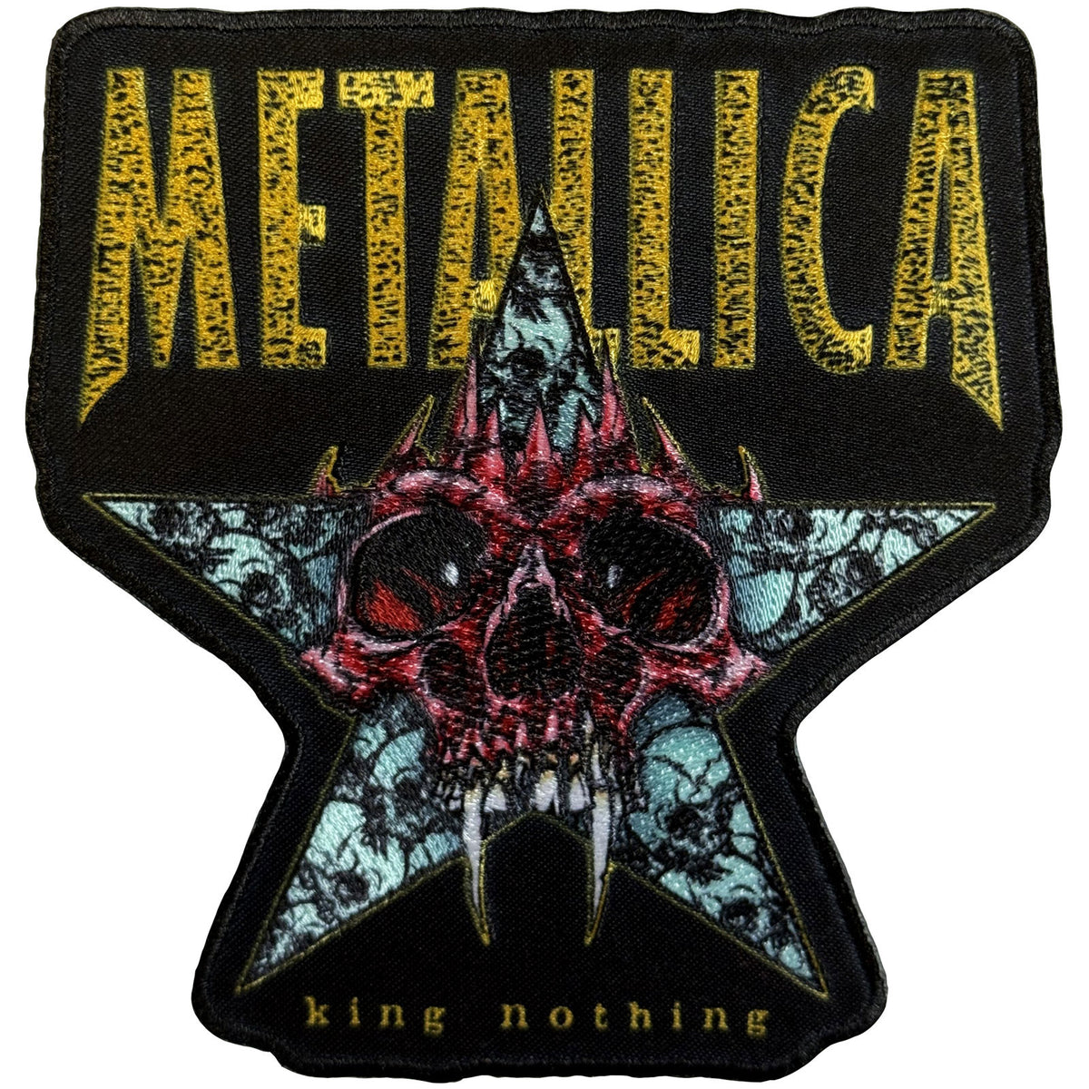 Metallica Woven Patch: King Nothing