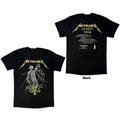 Metallica Unisex T-Shirt: And Justice For All Tracks (Black) (Back Print)