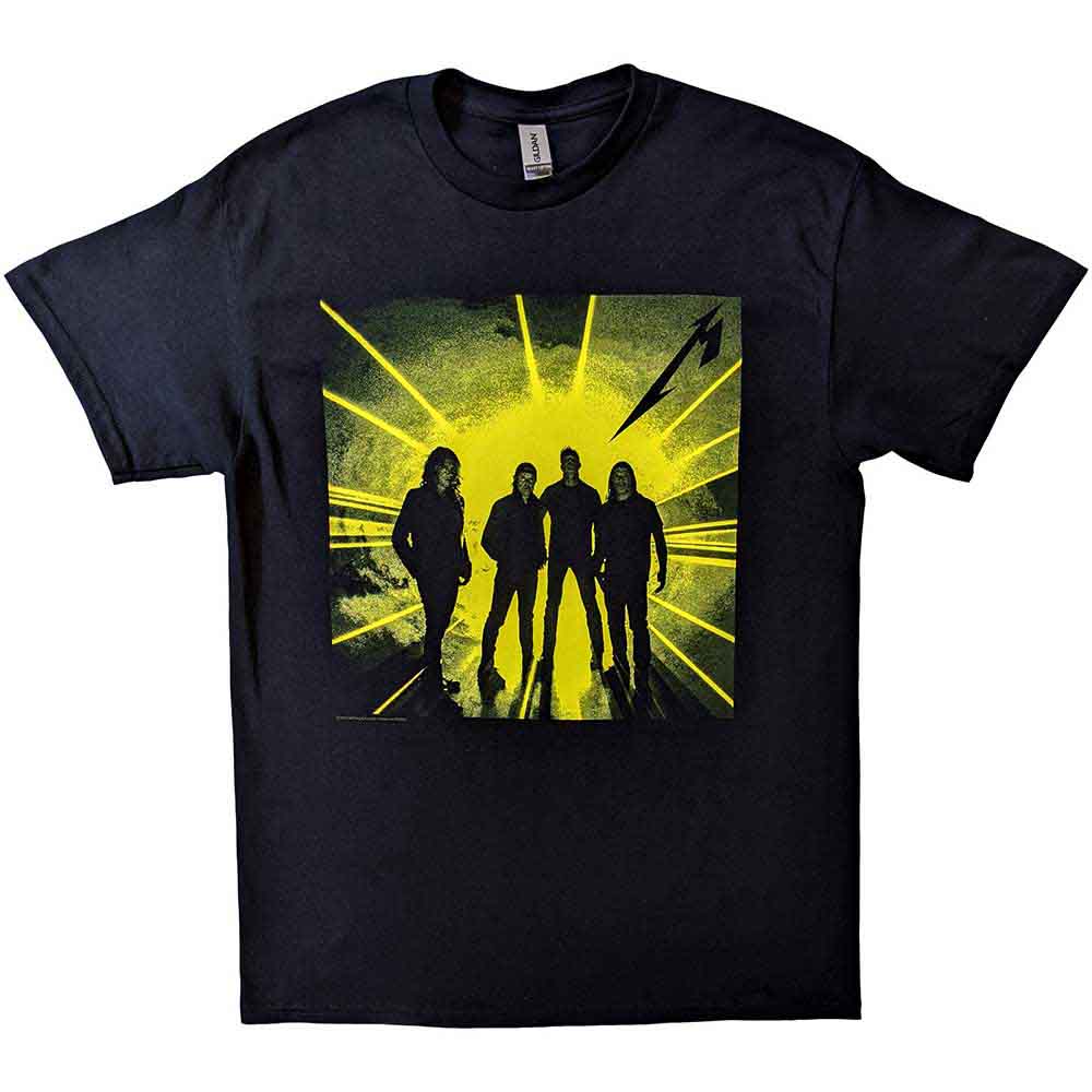 Metallica Unisex T-Shirt: 72 Seasons Burnt Strobe (Black) (Back Print)