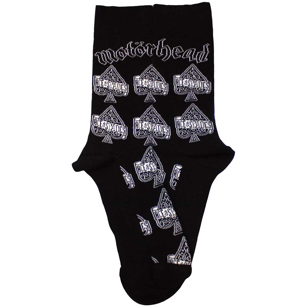 Motorhead Unisex Ankle Socks: Ace Of Spades Repeat (Black) (UK Size 7 - 11)