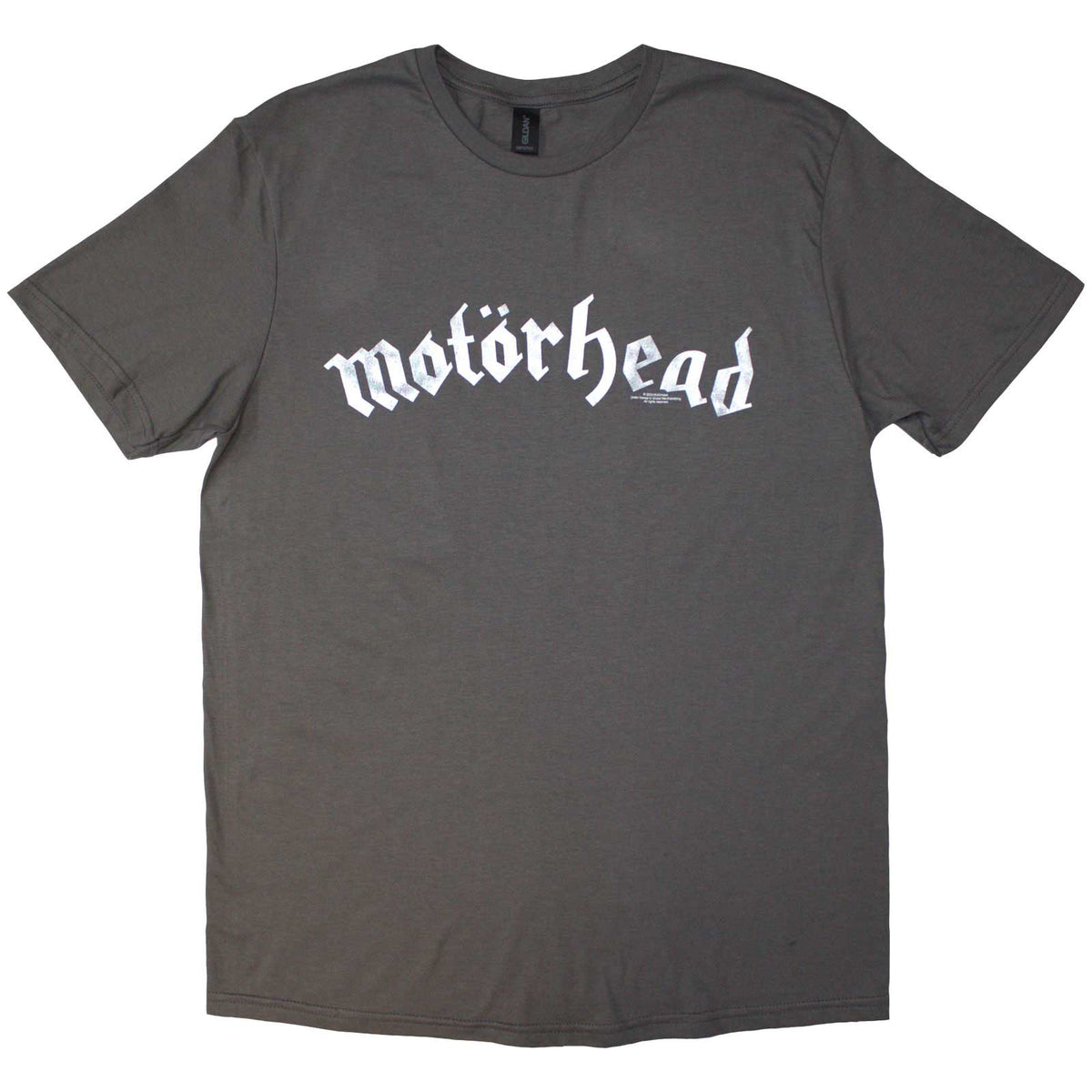 Motorhead Unisex T-Shirt: Distressed Logo (Charcoal Grey)