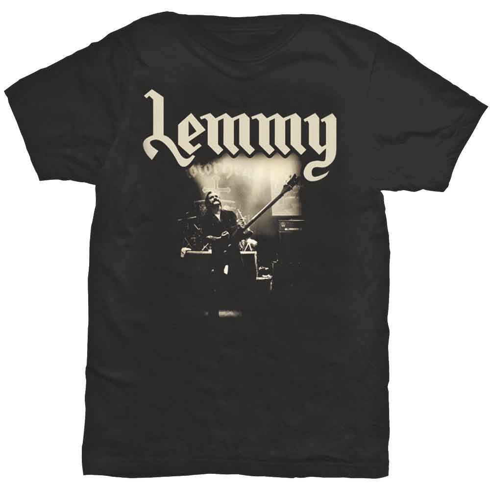 Lemmy Unisex T-Shirt: Lived to Win (Black) (Back Print)