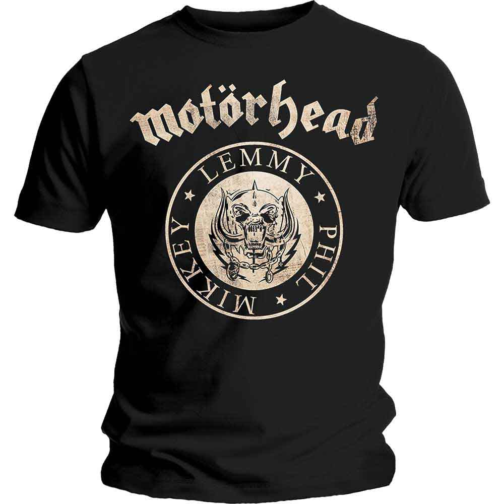 Motorhead Unisex T-Shirt: Undercover Seal Newsprint (Black)